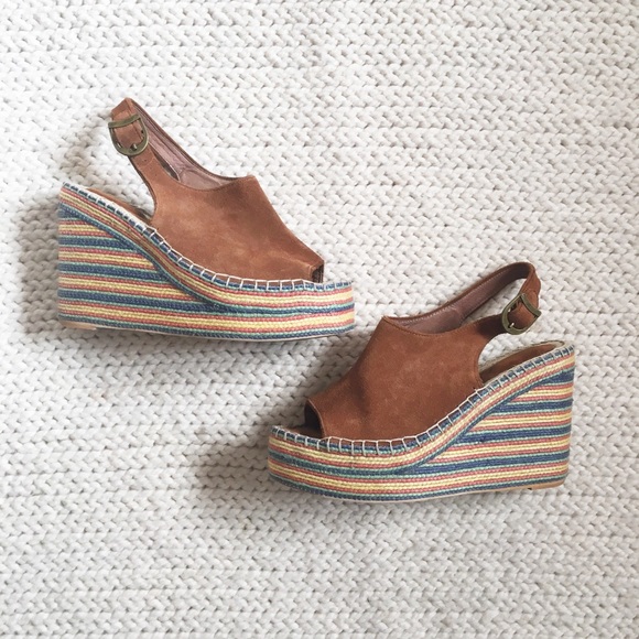 Jeffrey Campbell Shoes - Jeffrey Campbell slingback espadrille wedges